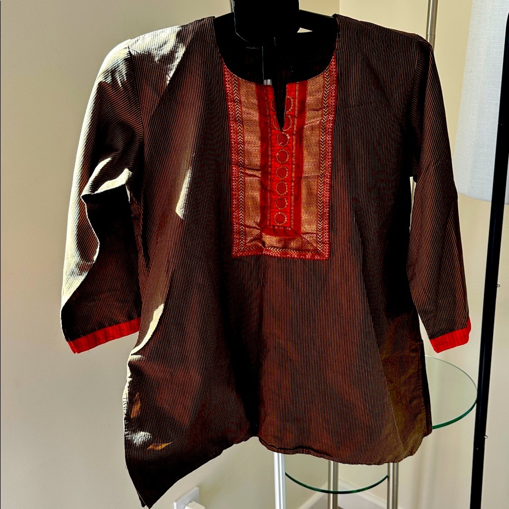 SOLD✅ Westside L Boho Brown tunic Like New PTP 20 festive for Diwali parties!